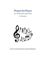 Prayer for Peace SATB Vocal Score cover Thumbnail